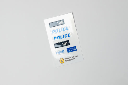 Printed Stickers Only for American Police Car