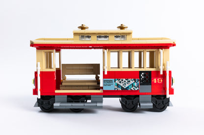 San Francisco Cable Car, Minifig-Scale (Instructions + Stickers ONLY)