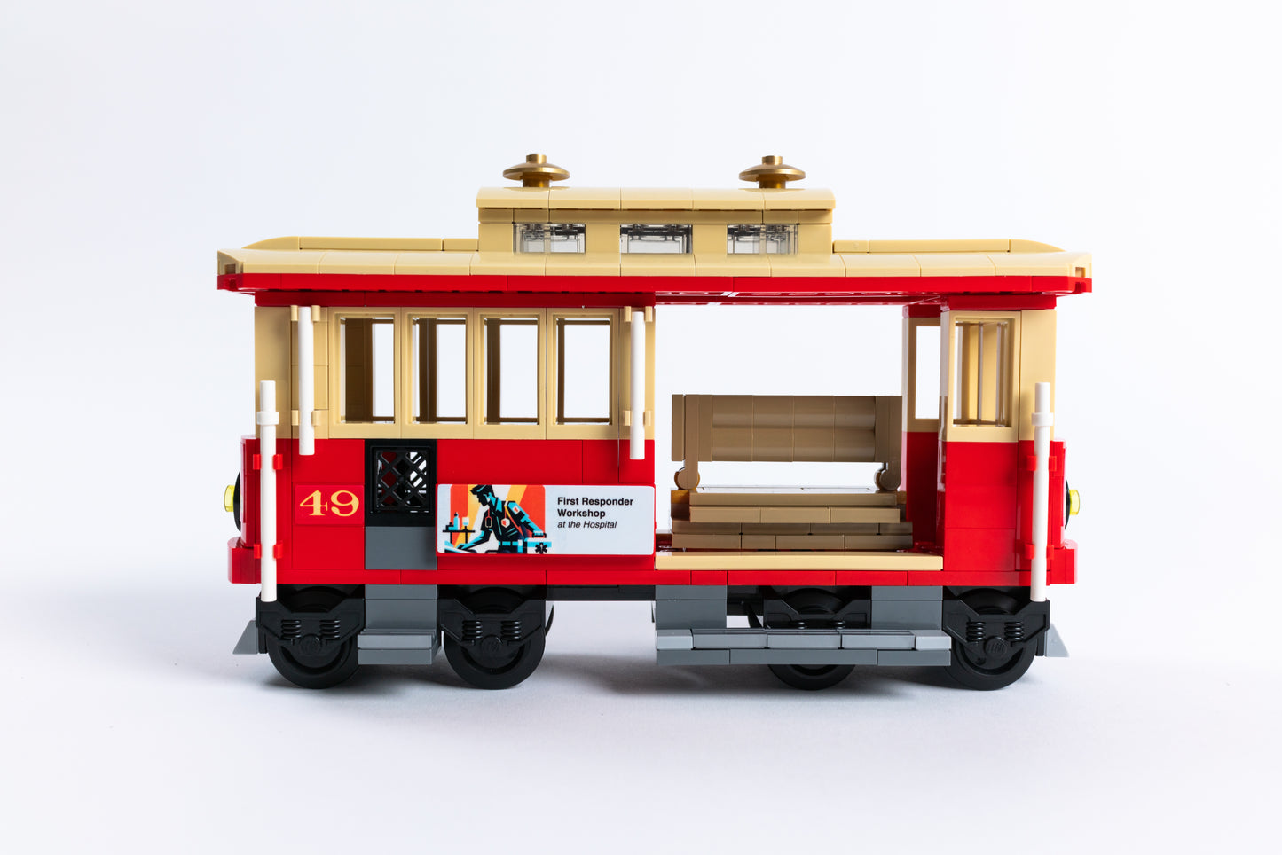San Francisco Cable Car, Minifig-Scale (Instructions + Stickers ONLY)