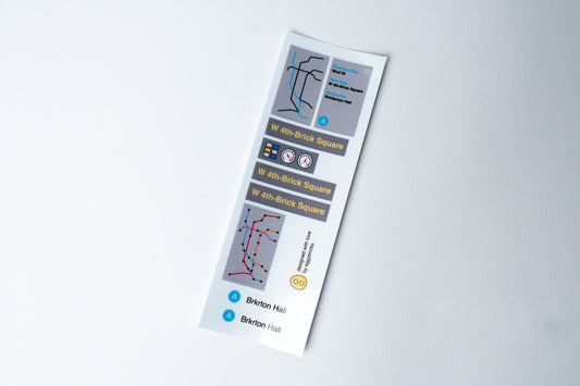 Printed Stickers Only for City Metro Train